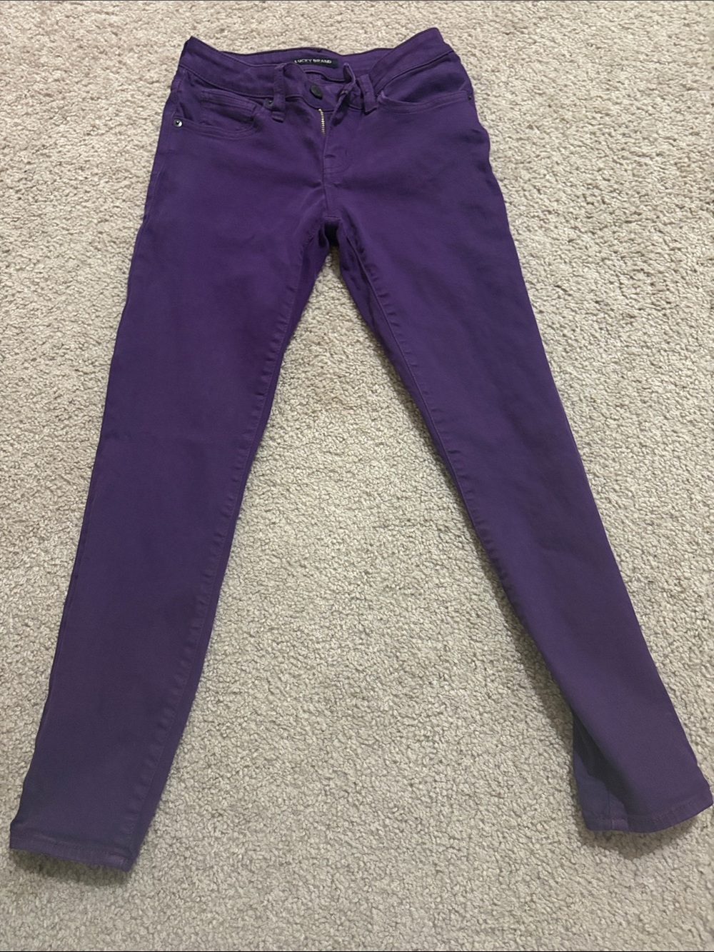 Lucky Brand Women's Deep Purple Skinny Jeans low rise, skinny Lolita
